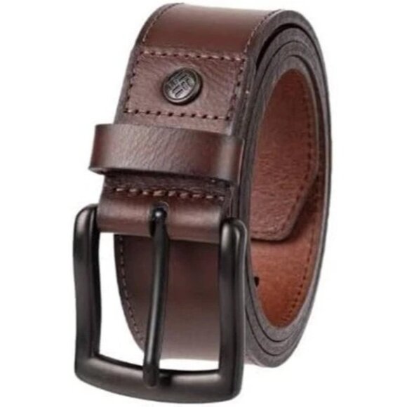 NEW Columbia Men's L 36-38 Leather Belt Brown - Picture 1 of 6